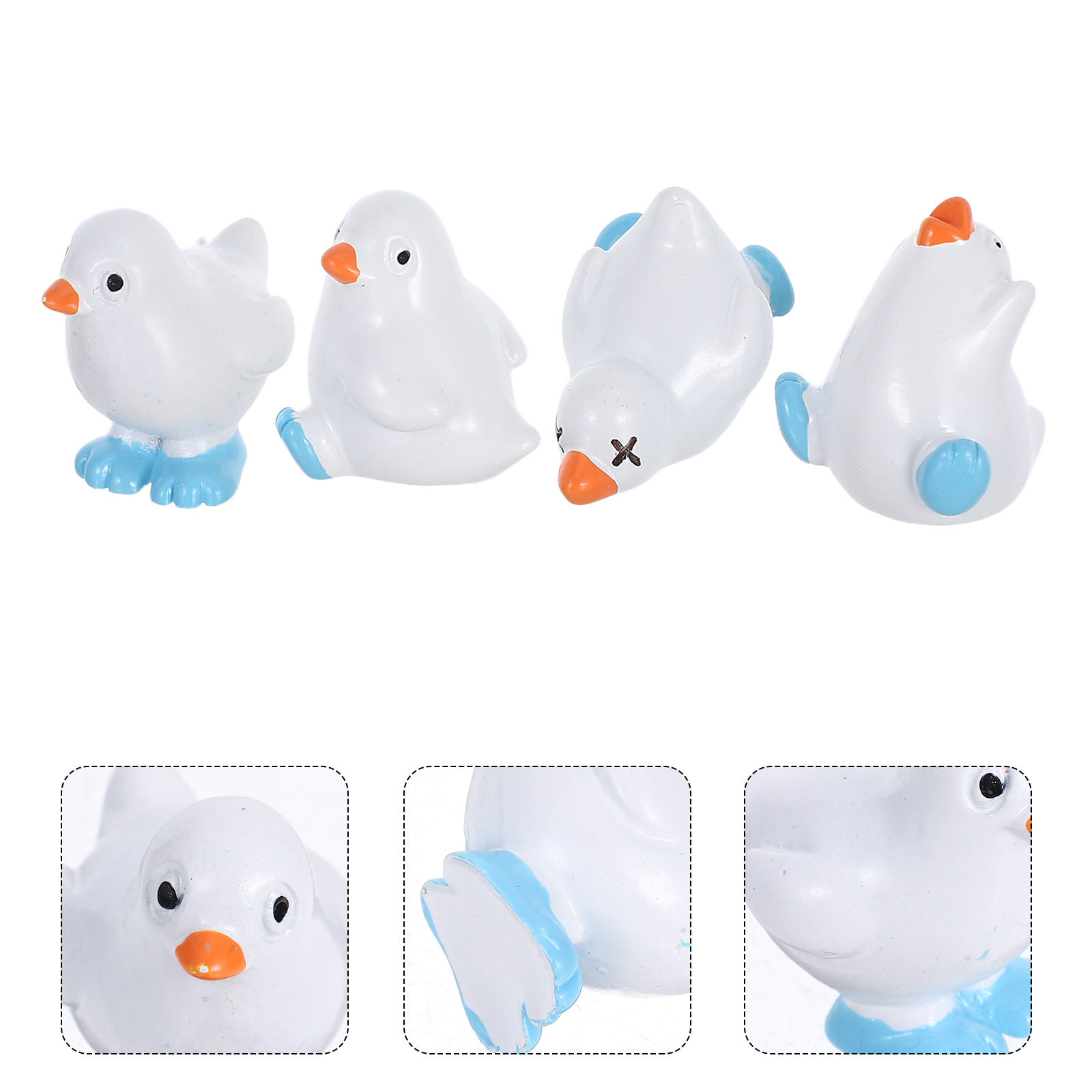 Bonsai Garden Set Up - 12Pcs Vibrant Mini Bird Sculptures Resin