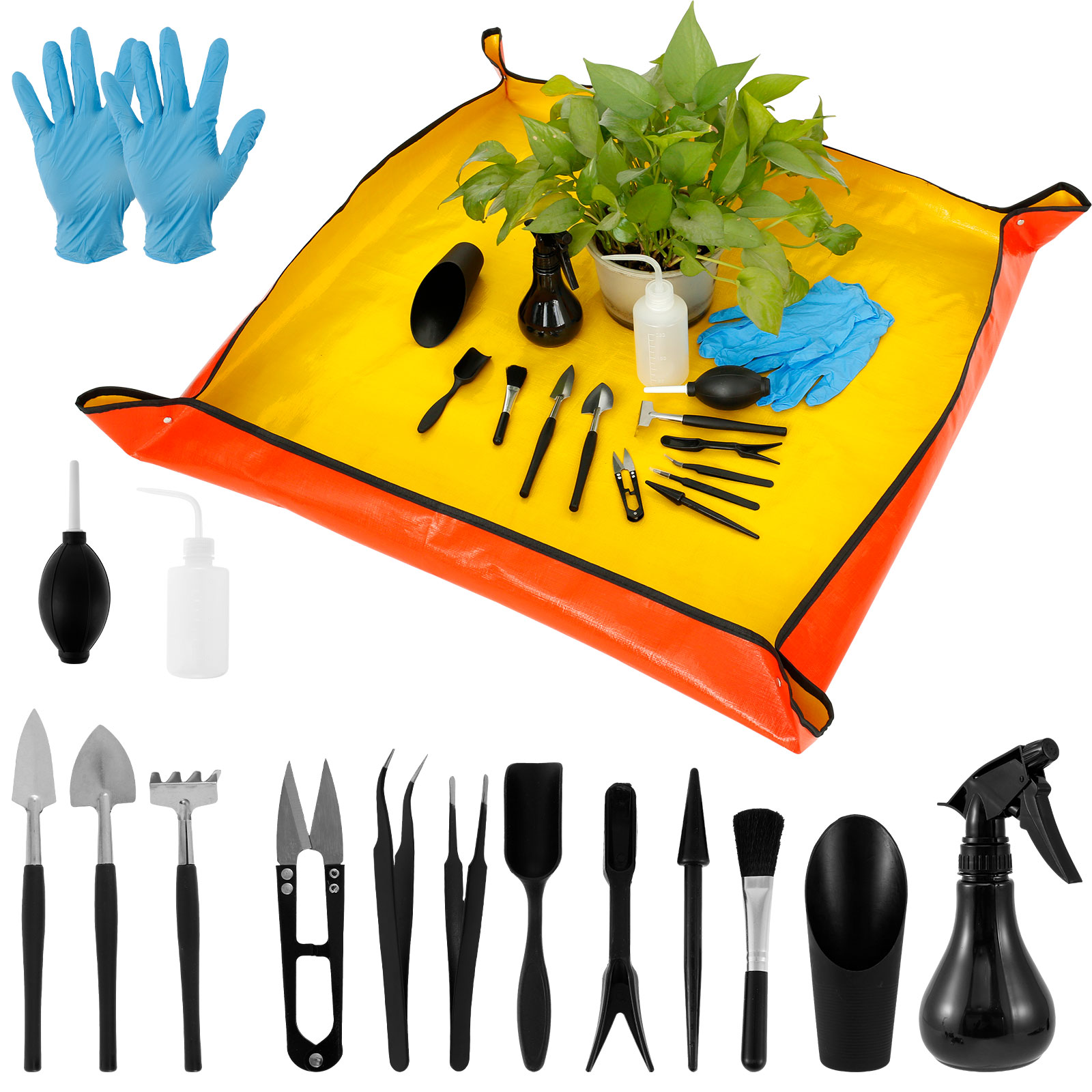 13/16Pcs Garden Succulent Plan - Bonsai Repotting Mat ulasan dan harga