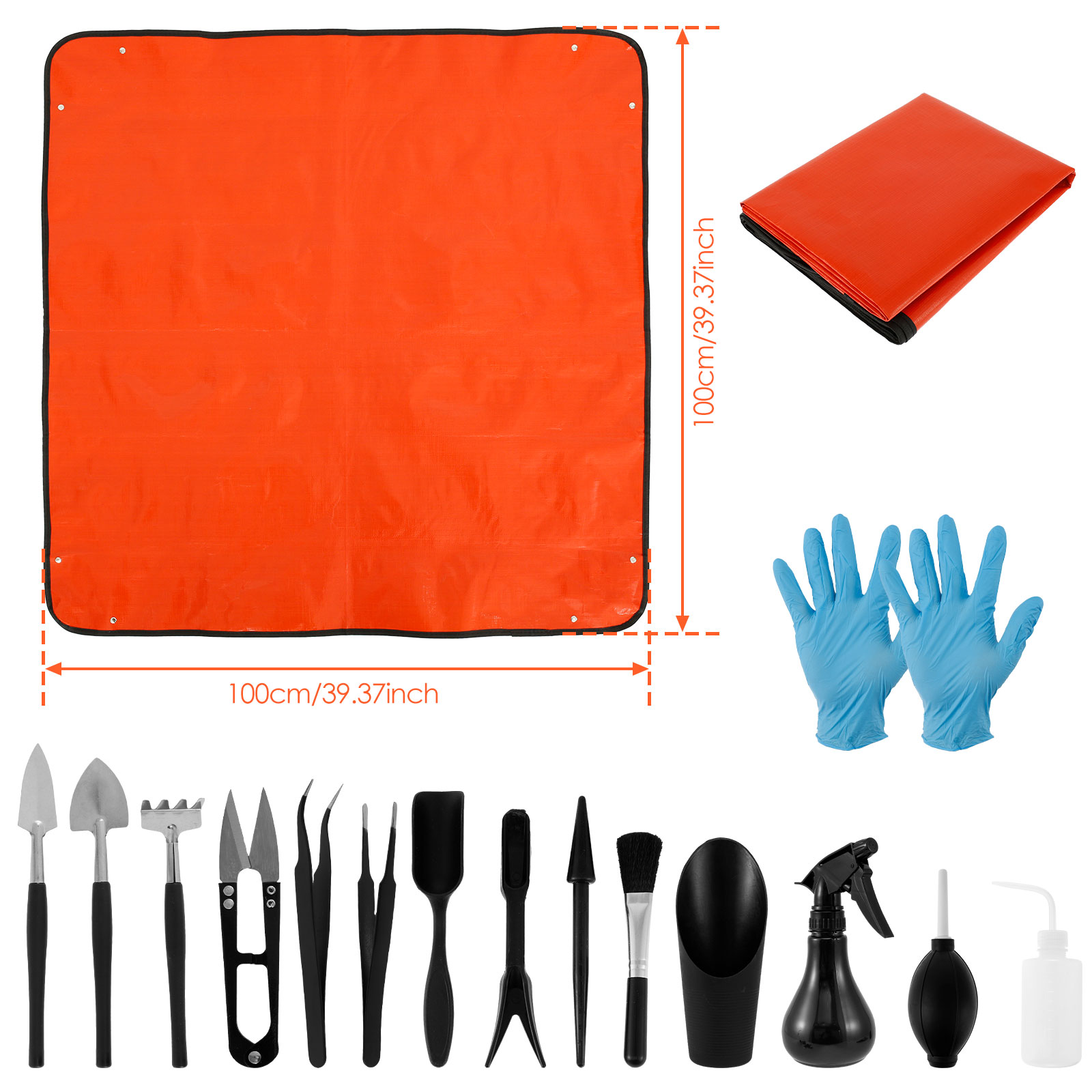 13/16Pcs Garden Succulent Plan - Bonsai Repotting Mat ulasan dan harga