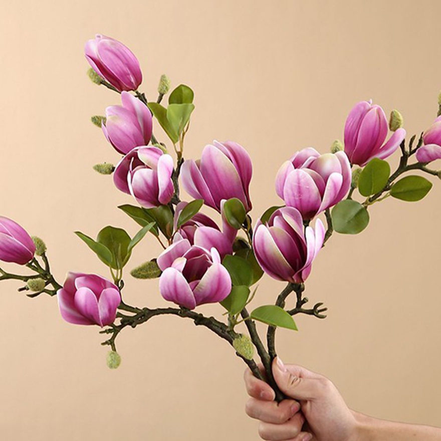 Artificial Flowers Silk Magnol - Bonsai Garden Photos ulasan dan harga