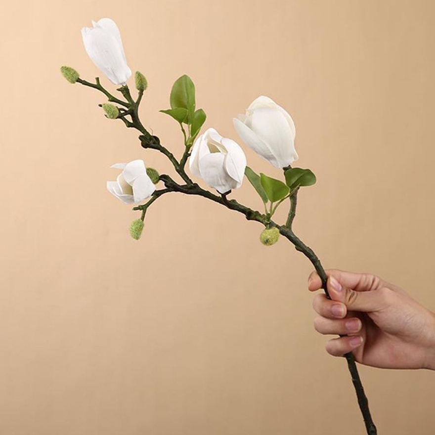 Artificial Flowers Silk Magnol - Bonsai Garden Photos ulasan dan harga