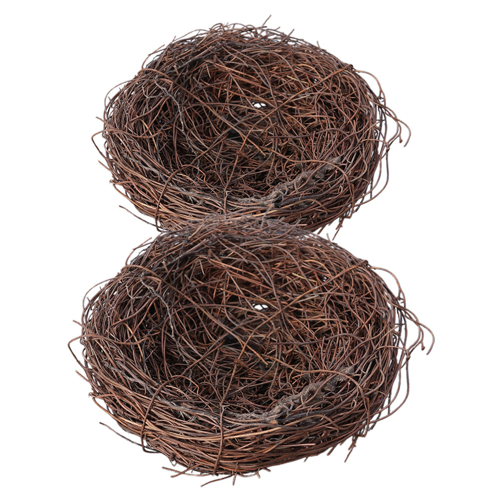 2Pcs Handmade Woven Rattan Bir - Bonsai Garden Photos ulasan dan harga