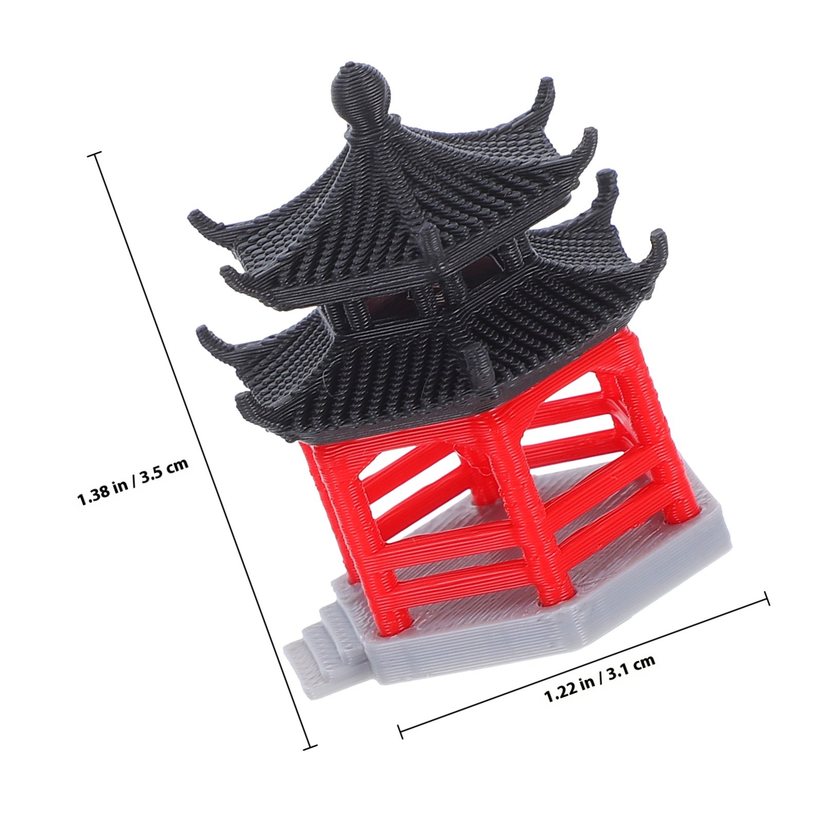 Hexagon Mini Pavilion Statue O - Bonsai Garden Set Up ulasan dan harga