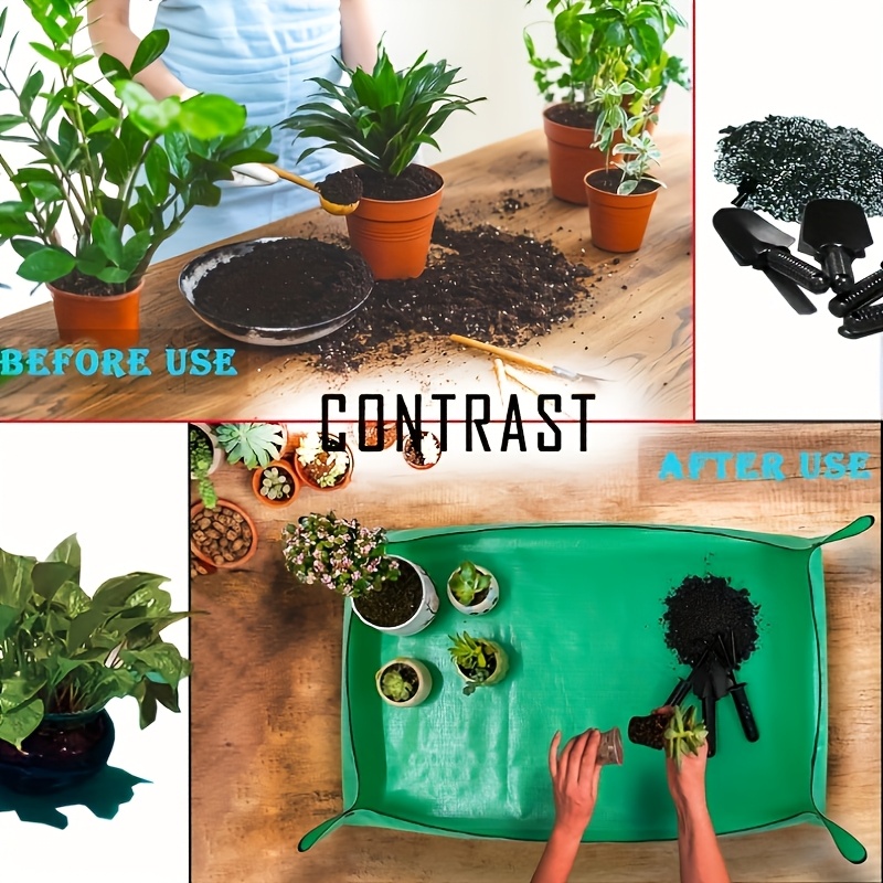 Large Foldable Heavy Duty PE P - Bonsai Repotting Mat ulasan dan harga