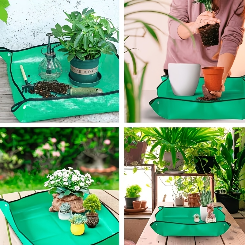 Large Foldable Heavy Duty PE P - Bonsai Repotting Mat ulasan dan harga